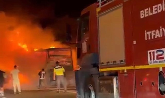 TEM Otoyolu'nda yolcu otobüsü alev topuna döndü