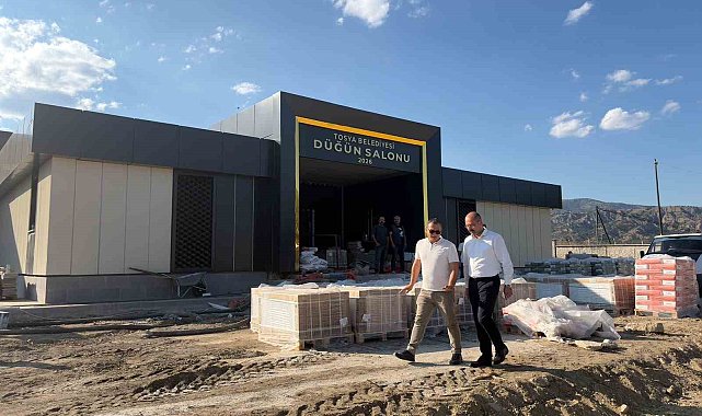 Tosya Belediyesi'nin yeni düğün salonunda sona gelindi