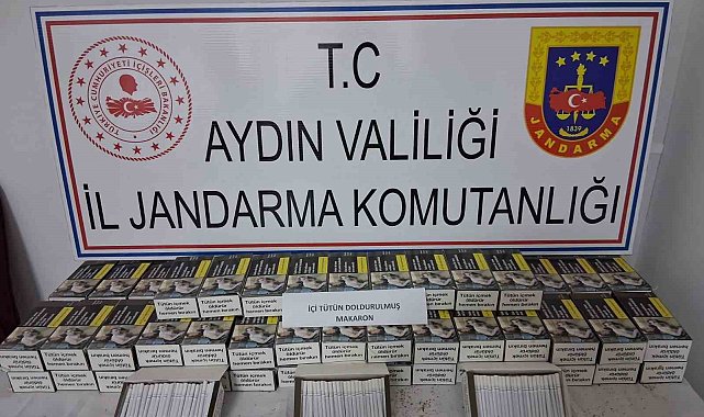 Tünelde kaçak makaron ele geçirildi