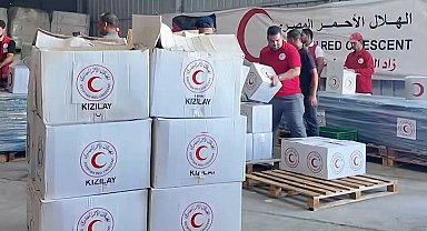 Türk Kızılayı, Gazze'de insani yardımlarını sürdürüyor