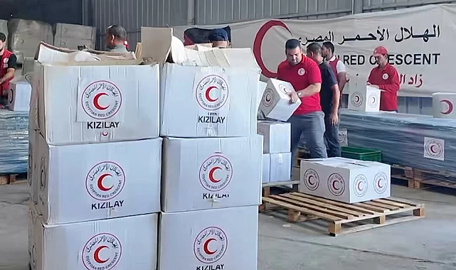 Türk Kızılayı, Gazze'de insani yardımlarını sürdürüyor