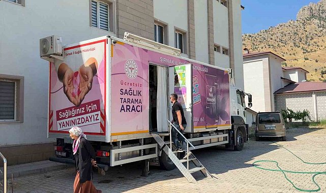 Uludere'de iki haftada 872 kanser taraması yapıldı