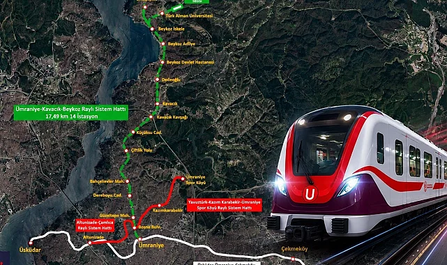 Ümraniye-Kavacık-Beykoz Raylı Sistem Hattı yapımını Bakanlık üstlenecek