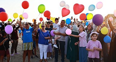 Umut balonları gökyüzüne Göktuğ için bırakıldı