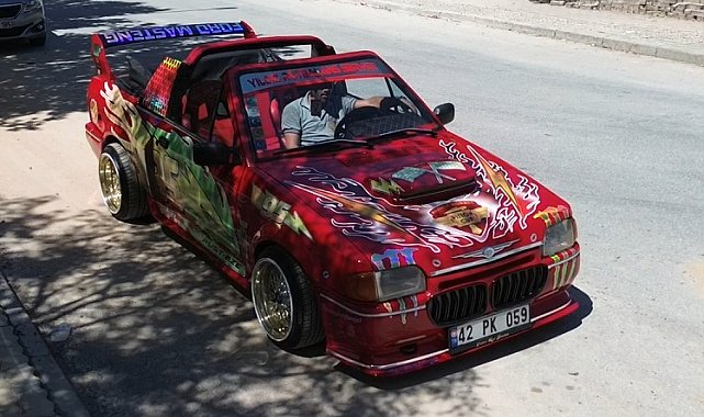 Ustalığını hayaline yansıttı, aracını Şimşek McQueen'e çevirdi