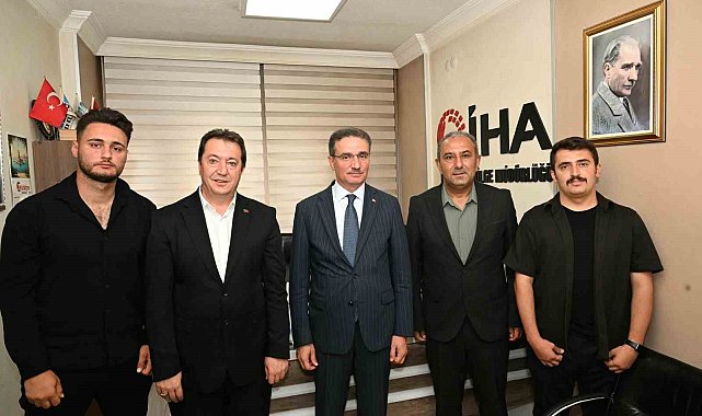 Vali Baruş'tan İHA Erzurum Bölge Müdürlüğü'ne ziyaret