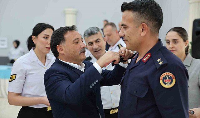 Vali Çiçek, Rütbe Terfi Töreni'ne katıldı