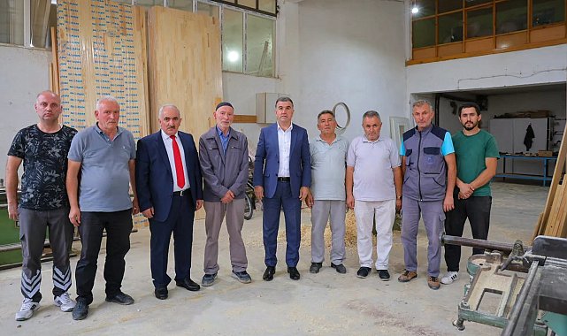 Vali Eldivan, sanayi sitesindeki esnafla bir araya geldi