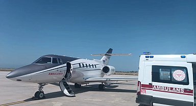 Van'da bir aylık bebek için uçak ambulans havalandı