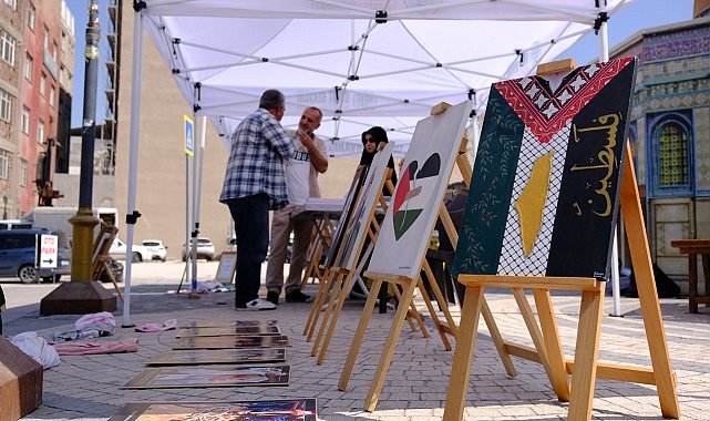 Van'da Filistin'e destek resim sergisi açıldı