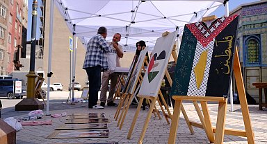 Van'da Filistin'e destek resim sergisi açıldı