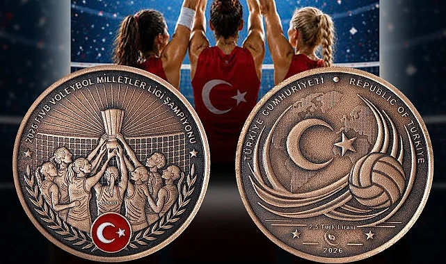 Voleybol Milletler Ligi şampiyonluğu için hatıra para satışa çıkıyor