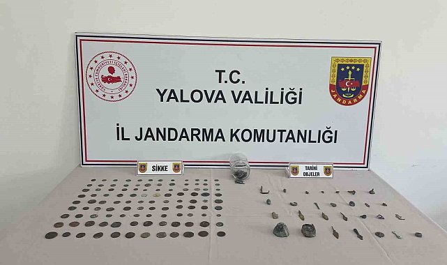 Yalova'da tarihi eser operasyonu: 256 parça ele geçirildi