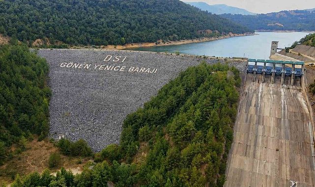 Yaz sıcakları Gönen-Yenice Barajı'nın su seviyesini yüzde 10 düşürdü