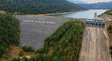 Yaz sıcakları Gönen-Yenice Barajı'nın su seviyesini yüzde 10 düşürdü