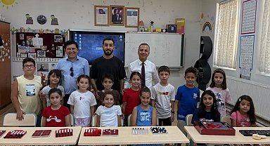 Yenipazar'da çocuklar yaz tatilini akıl ve zeka oyunlarıyla değerlendiriyor