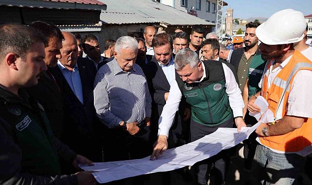 Yıldırım Otlukbeli'ndeki Taşkın Koruma Projesini inceledi