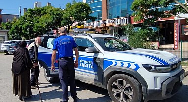 Zabıtadan gurbetçi yaşlı çifte yardım eli