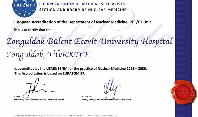 ZBEÜ Hastanesi PETCT Ünitesine Avrupa akreditasyonu