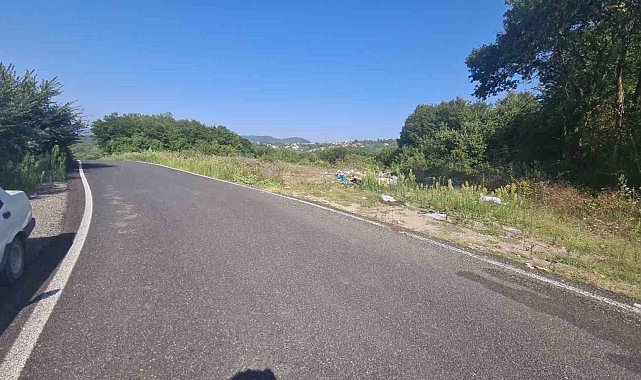 Zonguldak'ta ormanlık alana atılan cam şişeler yangın riski oluşturdu