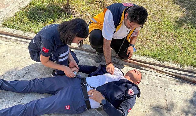 112 Acil Çağrı Merkezi personeline yangın eğitimi verildi