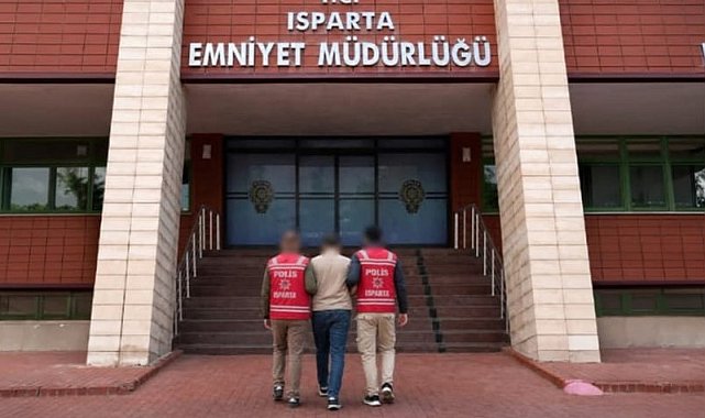 17 yıl 5 ay hapis cezası ile aranan şahıs Isparta'da yakalandı