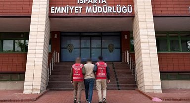 17 yıl 5 ay hapis cezası ile aranan şahıs Isparta'da yakalandı