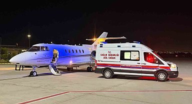 50 günlük Eylül bebek, ambulans uçakla Batman'dan Konya'ya sevk edildi