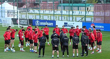 A Milli Futbol Takımı, Belçika maçı hazırlıklarına devam etti