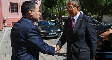 Adalet Bakanı Akın Gürlek, KKTC Başbakanı Ünal Üstel ile bir araya geldi