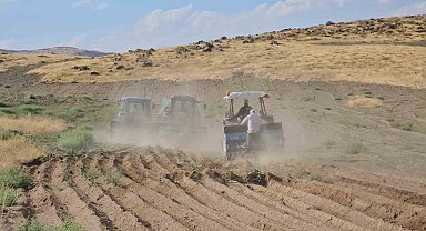 Adilcevaz'da buğday ekim sezonu başladı