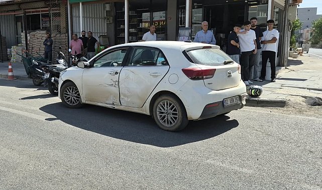 Adıyaman'da motosiklet ile otomobil çarpıştı: 1 yaralı