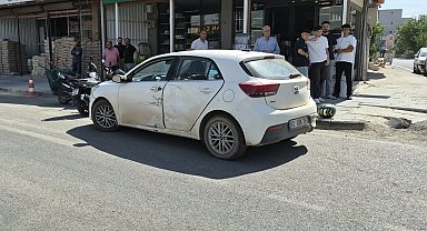 Adıyaman'da motosiklet ile otomobil çarpıştı: 1 yaralı