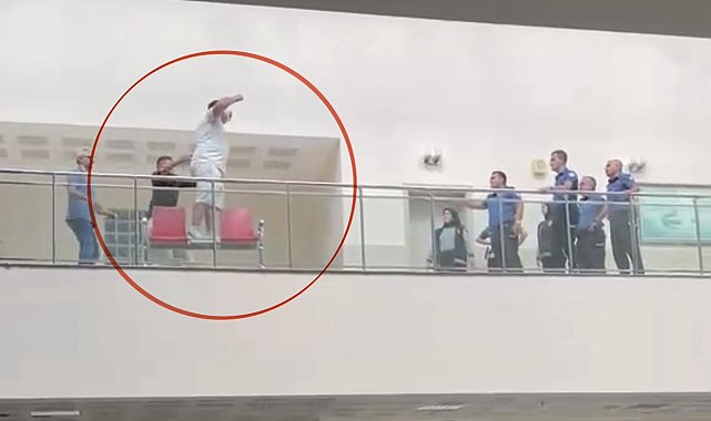 Adliyedeki intiharı güvenlik amiri engelledi