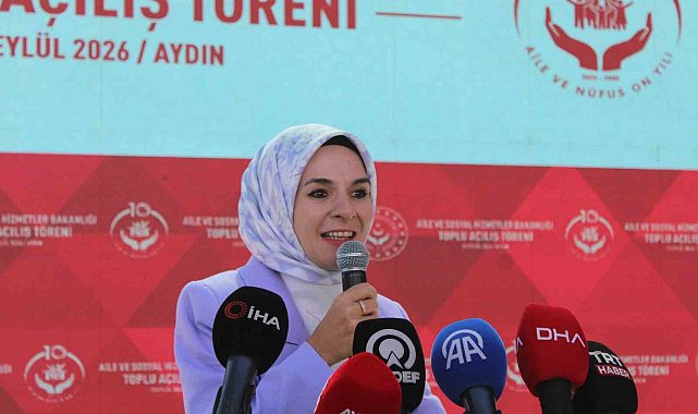 Aile ve Sosyal Hizmetler Bakanı Göktaş Aydın'da 4 merkezin açılışını yaptı