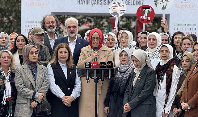 AK Parti İstanbul İl Kadın Kolları'ndan ''İstanbul'un Anneleri, Gazze'nin Çocuklarıyla'' hayır çarşısı