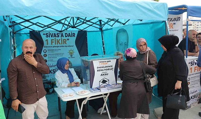 AK Parti Sivas teşkilatından vatandaşlara "Sivas'a Dair Bir Fikir" projesine katılım çağrısı