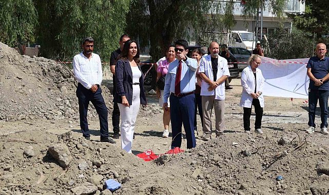 Akçalı Aile Sağlığı Merkezi'nin yeni hizmet binasında çalışmalar sürüyor