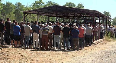 Aksu yangınında kalp krizi geçiren vatandaş son yolculuğuna uğurlandı
