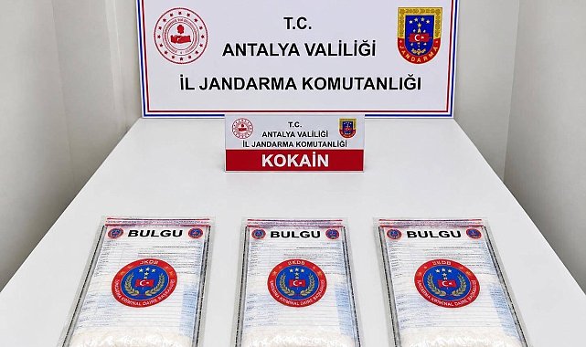 Aksu'da 2 kilo 750 gram kokain ele geçirildi