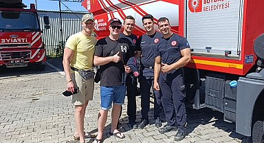 Alman itfaiyeci, Türk meslektaşlarının yanına uğramadan ülkesine dönmüyor