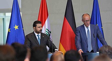 Almanya Başbakanı Merz, Irak Başbakanı Zeydi ile bir araya geldi