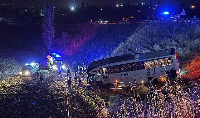 Amasya'da yolcu otobüsü şarampole uçtu: 24 yaralı