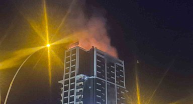 Ankara'da binanın çatısında çıkan yangın söndürüldü