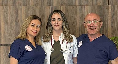Anne ve babasının görev yaptığı hastanede doktor oldu: "Evde prensesimiz, hastanede doktor hanım"