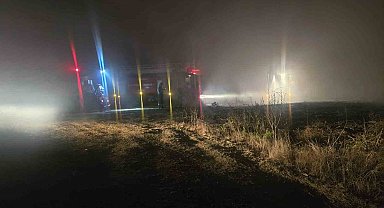 Antalya'da 3 dönüm sazlık alan yangında zarar gördü