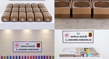 Antalya'da yarım ton kıyılmış tütün ele geçirildi