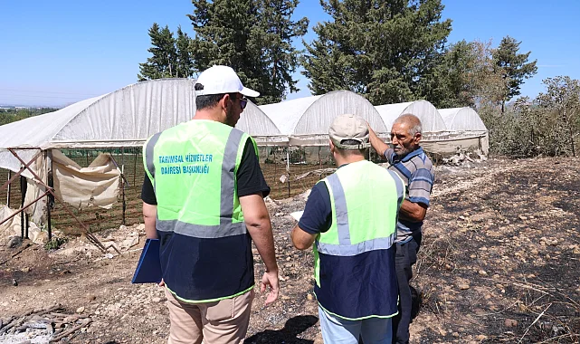 Antalya'da Büyükşehir ekipleri yangının izlerini silmek için sahada