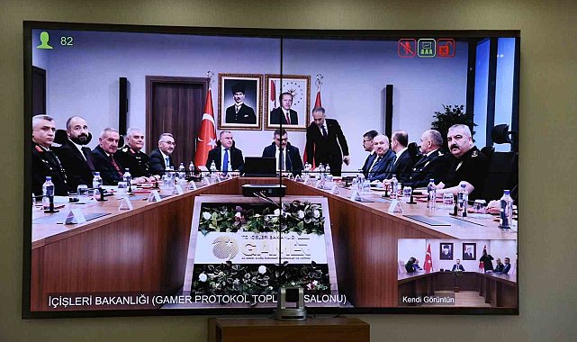Ardahan Valisi Yamlı, Yurt Güvenliği VKS Toplantısı'na katıldı