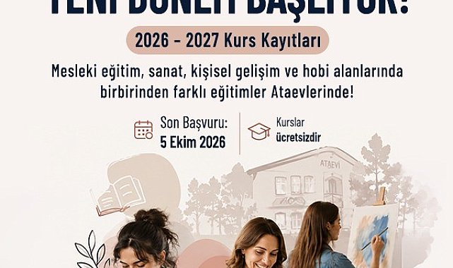 Ataevlerinde yeni dönemde 20'den fazla kurs Ataşehirlilerle buluşacak